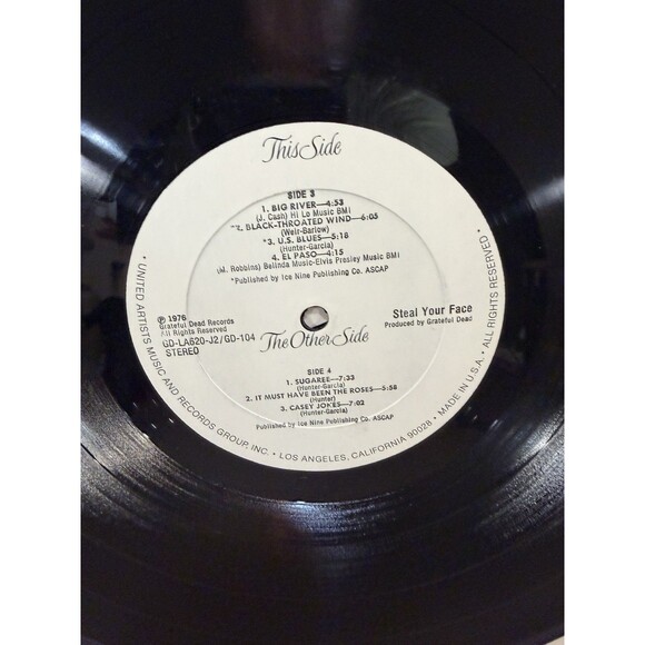 Grateful Dead Steal Your Face Original Vinyl 2xLP GD-LA620-J2 1976  Garcia Weir - Picture 15 of 15